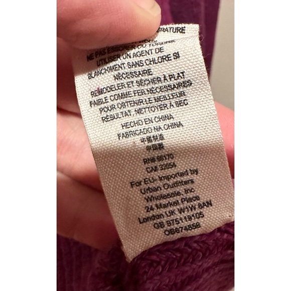 Free People On Your Team Sweater Mini Dress Size XS - Purple/Pink - Picture 5 of 11